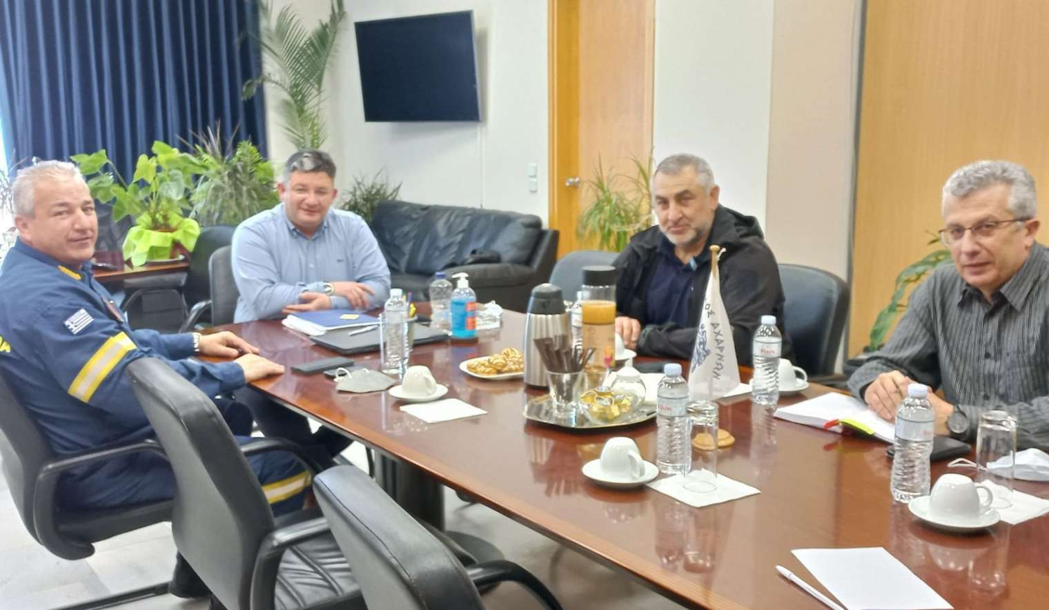 Τον νέο Συντονιστή Επιχειρήσεων Αττικής υποδέχθηκε ο Δήμαρχος Αχαρνών